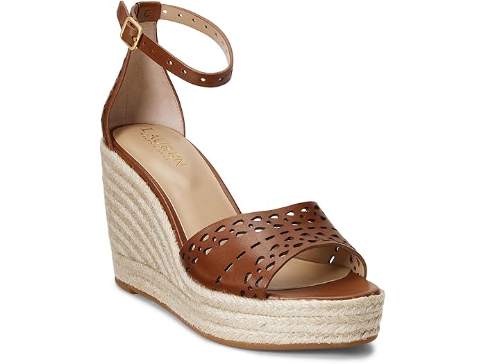 (取寄) ローレン ラルフローレン レディース ハーナ エスパドリーユ ウェッジ LAUREN Ralph Lauren women LAUREN Ralph Lauren Haana Espadrilles Wedge Deep Saddle Tan