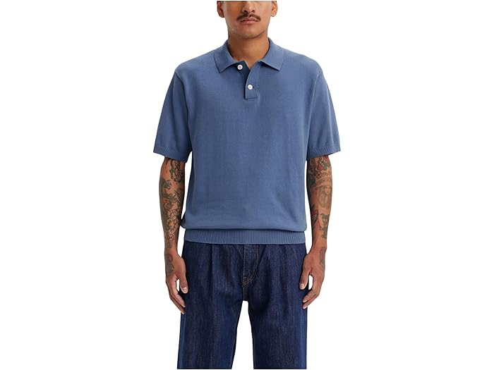 (取寄) リーバイス プレミアム メンズ セーター ニット ポロ Levi's Premium men Sweater Knit Polo Coastal Fjord