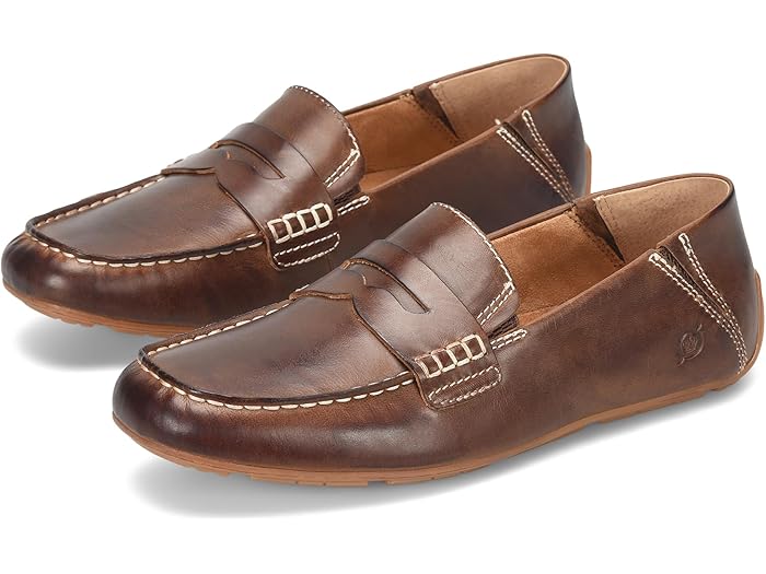 (取寄) ボーン メンズ マルセル ペニー Born men Marcel Penny Dark Brown Full Grain