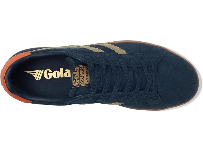 (取寄) ゴーラ メンズ エイキープ リ スエード Gola men Equipe II Suede Navy/Light Khaki/Moody Orange