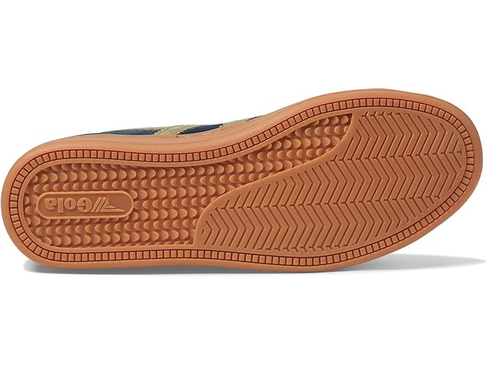 (取寄) ゴーラ メンズ エイキープ リ スエード Gola men Equipe II Suede Navy/Light Khaki/Moody Orange