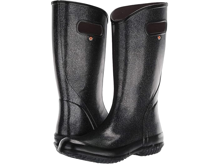 (取寄) ボグス レディース レイン ブーツ グリッター Bogs women Rain Boot Glitter Black