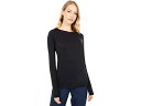 (取寄) ジェイミー サドック レディース サンセンス クルー ネック トップ ロング スリーブ Jamie Sadock women Sunsense Crew Neck Top Long Sleeve Jet