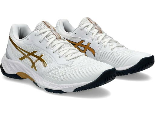 (取寄) アシックス レディース ネットバーナー バリスティック FF 3 バレーボール シューズ ASICS women Netburner Ballistic FF 3 Volleyball Shoe White/Pure Gold (取寄) アシックス レディース ネットバーナー バリスティック FF 3 バレーボール シューズ ASICS women Netburner Ballistic FF 3 Volleyball Shoe White/Pure Gold