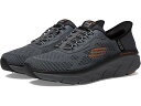 (取寄) スケッチャーズ スニーカー メンズ デラックス ウォーカー 2.0 レジネイト ハンズフリー スリップインズ SKECHERS men D'Lux Walker 2.0 Rezinate Hands Free Slip-In Charcoal/Orange