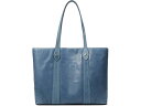 (取寄) フライ レディース ショッパー バッグ Frye women Shopper Bag Washed Denim Leath