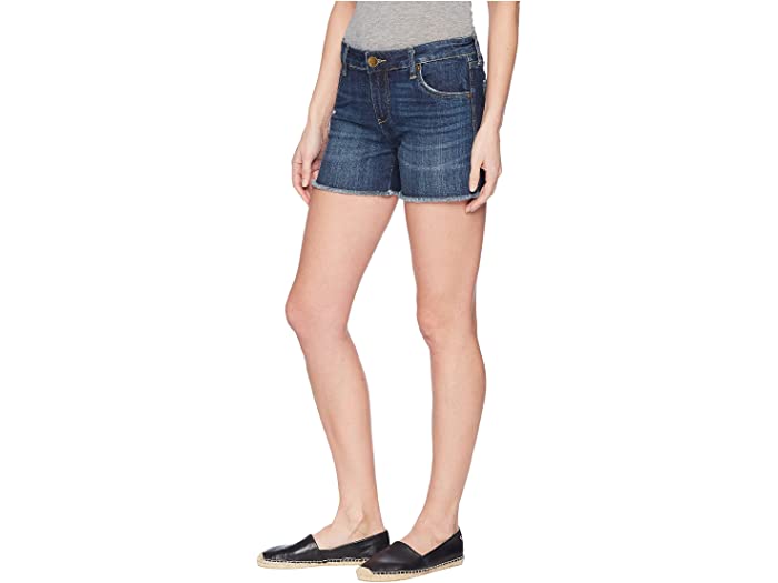 (取寄) カット フロム ザ クロス レディース ギジェット フレイ ジーン ショーツ KUT from the Kloth women Gidget Fray Jean Shorts Stimulating/Dark