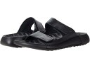 (取寄) エコー レディース 2nd コズモ トゥー バンド スライド ECCO women 2nd Cozmo Two Band Slide Black Sm...