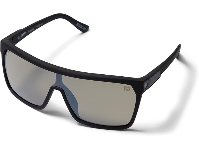 (取寄) スパイ フリン シールド サングラス Spy Optic Flynn Shield Sunglasses Soft Matte Black/Happy Boost Polar Black Mirror