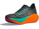 (取寄) ホカオネオネ メンズ マッハ X 2 Hoka men Mach X 2 Black/Electric Aqua