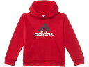 (取寄) アディダス キッズ ボーイズ エッセンシャル フーデット プルオーバー (トドラー/リトル キッド) adidas Kids boys Essential Hooded Pullover (Toddler/Little Kid) Better Scarlet