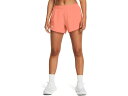 (取寄) アンダーアーマー レディース フライ バイ ショーツ Under Armour women Fly By Shorts Flare Orange/Flare Orange/Reflective(4)