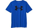(取寄) アンダーアーマー キッズ メンズ テック ビッグ ロゴ ショート スリーブ (ビッグ キッズ) Under Armour Kids men Tech Big Logo Short Sleeve (Big Kids) Royal/Black(4)
