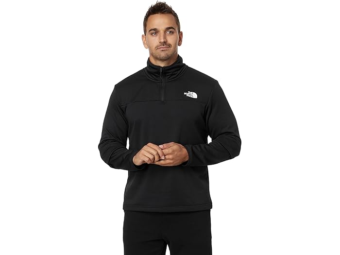 (取寄) ノースフェイス メンズ シーダー トレイル グリッド フリース 1/4 ジップ The North Face men Cedar Trail Grid Fleece 1/4 Zip TNF Black