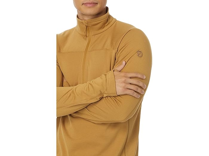 (取寄) フェールラーベン メンズ アビスコ ライト フリース 1/2 ジップ Fjllrven men Fjallraven Abisko Lite Fleece 1/2 Zip Buckwheat Brown