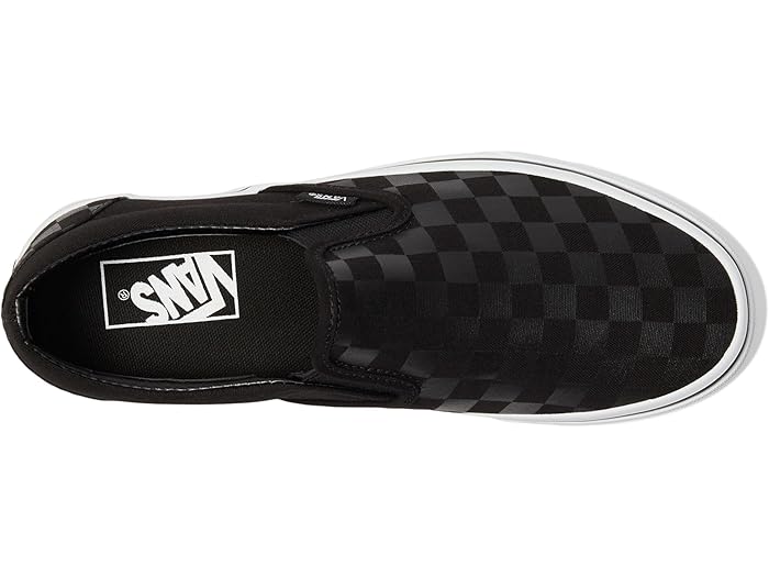 (取寄) バンズ クラシック スリッポン チェッカーボード Vans Classic Slip-On Checkerboard (Checkerboard) Black/Black