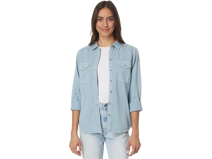 (取寄) トードアンドコー レディース アローヨ ツイル ロング スリーブ シャツ Toad&Co women Arroyo Twill Long Sleeve Shirt Skyway