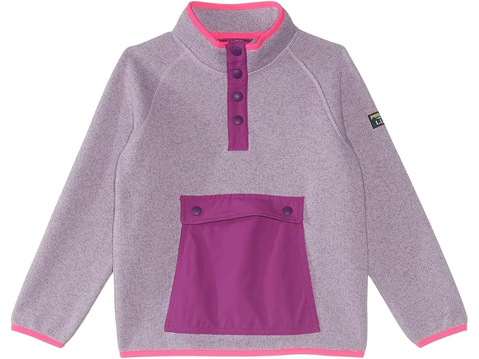 楽天スウィートラグ（取寄） エルエルビーン キッズ ビーン セーター フリース ハーフ-スナップ （リトル キッズ） L.L.Bean kids Bean Sweater Fleece Half-Snap （Little Kids） Lavender Ice