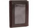 (取寄) ボスカ メンズ オールド レザー コレクション - フロント ポケット ウォレット Bosca men Old Leather Collection - Front Pocket Wallet Dark Brown Leather(4)
