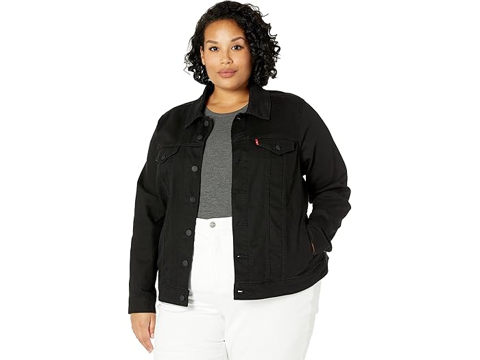 (取寄) リーバイス ウィメンズ レディース トラッカー ジャケット Levi's Womens women Levi's Womens Trucker Jacket Black/Black
