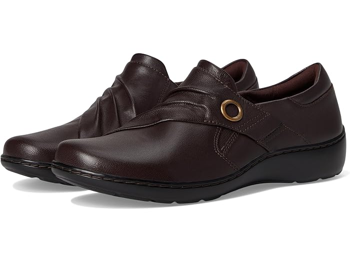 () 顼 塼 ǥ  ֥꡼ ֥饦 Clarks women Cora Aubrie Dark Brow...