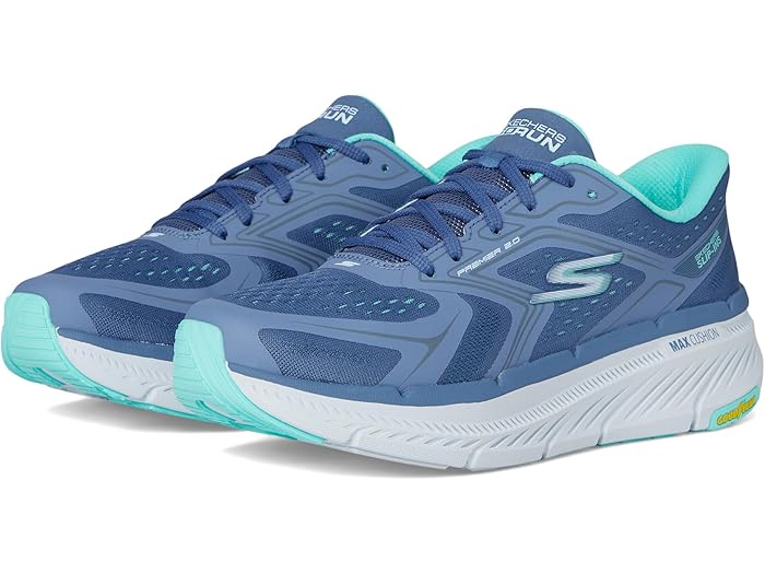 () å㡼 ˡ ǥ ޥå å˥˥ ץߥ 2.0 С ϥ󥺥ե꡼ åץ SKECHERS women Max Cushioning Premier 2.0 Overland Hands Free Slip-Ins Blue/Turquoise