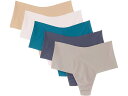 (取寄) ハンキー パンキー レディース ブレスソフト ハイ ライズ トング 5-パック Hanky Panky women BreatheSoft High Rise Thong 5-Pack Biscotti/Bliss Pink/Earth Dance/Granite/Evening Grey(4)