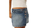 (取寄) フリーピープル レディース ウィン デニム スカート Free People women Wynne Denim Skirt Cornflower