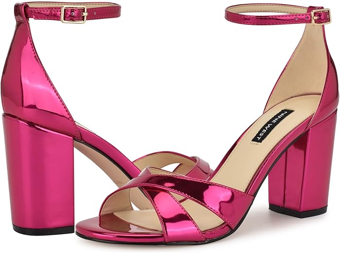(取寄) ナインウエスト レディース サイール Nine West women Saile Dark Pink Mirror Metallic