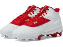 (取寄) アンダーアーマー キッズ ボーイズ リードオフ ミッド RM ジュニア 3.0 (トドラー/リトル キッド/ビッグ キッド) Under Armour Kids boys Leadoff Mid RM Jr. 3.0 (Toddler/Little Kid/Big Kid) Red/White/Red