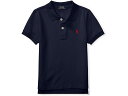 (取寄) ラルフローレン キッズ ボーイズ コットン メッシュ ポロ シャツ (リトル キッズ) Polo Ralph Lauren Kids boys Cotton Mesh Polo Shirt (Little Kids) Refined Navy