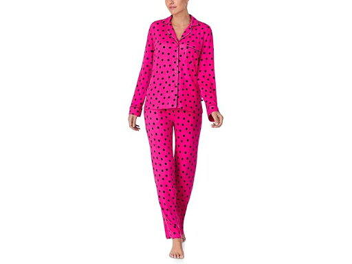 (取寄) ケイトスペード レディース ロング スリーブ セーター ニット ノッチ カラー Pj セット Kate Spade New York women Long Sleeve Sweater Knit Notch Collar PJ Set Hot Pink Dot (取寄) ケイトスペード レディース ロング スリーブ セーター ニット ノッチ カラー Pj セット Kate Spade New York women Long Sleeve Sweater Knit Notch Collar PJ Set Hot Pink Dot