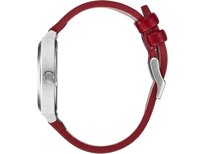 (取寄) ニクソン メンズ タイム テラー レザー Nixon men Time Teller Leather Silver/Egret/Cranberry