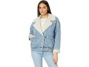 (取寄) ブランクニューヨーク レディース デニム アンド シェルパ オーバーサイズ ジャケット イン クラッシュ コース Blank NYC women Denim and Sherpa Oversized Jacket in Crash Course Crash Course
