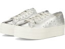 (取寄) ケッズ レディース トリプル アップ レザー Keds women Triple Up Leather Silver Light Up