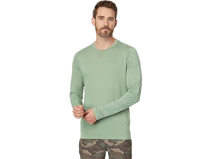 Long-Sleeved - (取寄) フリーフライ メンズ バンブー ライトウェイト ロング スリーブ Free Fly men Bamboo Lightweight Long Sleeve Palm Green
