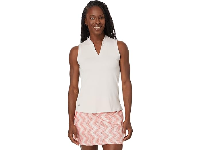 (取寄) アディダス ゴルフ レディース アルティメット365 テクスチャー スリーブレス ポロ adidas Golf women Ultimate365 Textured Sleeveless Polo Putty Mauve