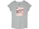 (取寄) アディダス キッズ ガールズ ショート スリーブ エッセンシャル ヘザー ティー(ビッグ キッド) adidas Kids girls Short Sleeve Essential Heather Tee(Big Kid) Grey With Multicolor(4)