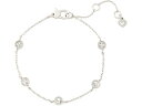 (取寄) ケイトスペード レディース セット イン ストーン ステーション ブレスレット Kate Spade New York women Set In Stone Station Bracelet Clear/Silver(4)