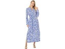 (取寄) リリー ピュリッツァー レディース リネン マキシ シャツ Lilly Pulitzer women Millicent Linen Maxi Shirt Martinique Blue Zee Bebe Oversized