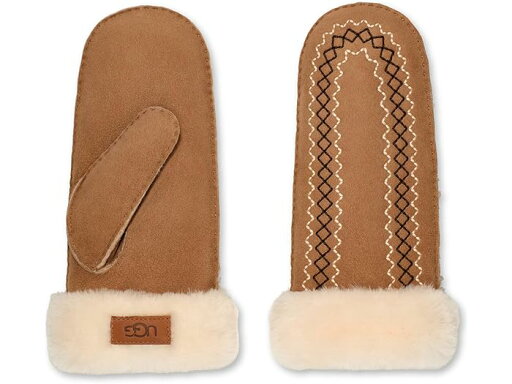 (取寄) アグ レディース エンブロイダー ミトン UGG women Atherson Embroidered Mitten Chestnut (取寄) アグ レディース エンブロイダー ミトン UGG women Atherson Embroidered Mitten Chestnut