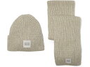 (取寄) アグ レディース チャンキー リブ ニット セット UGG women Chunky Rib Knit Set Light Grey(4)