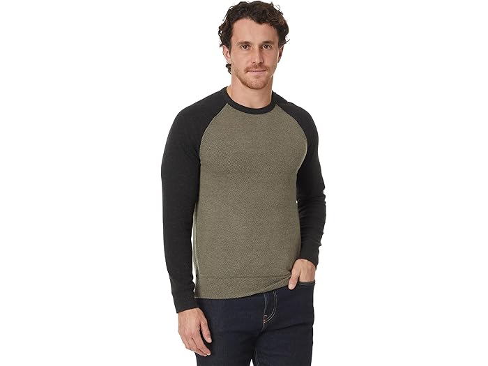 (取寄) ファリティ メンズ レジェンド ベースボール セーター クルー Faherty men Legend Baseball Sweater Crew Mossy Charcoal