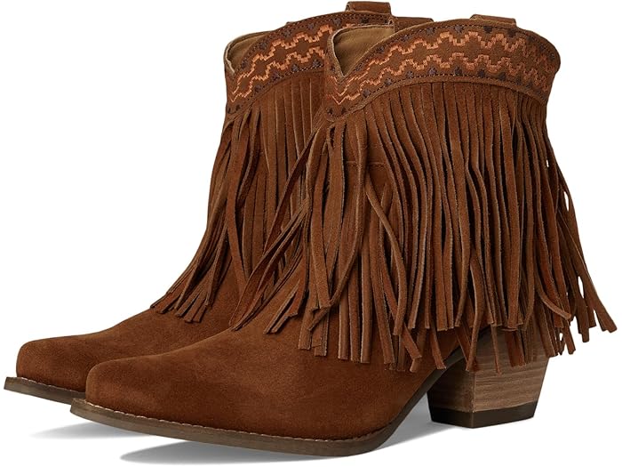 () ǥ ǥ  ֡ƥ Dingo women Tapadero Suede Bootie Brown