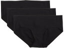 (取寄) コマンドー レディース 3-パック コットン ビキニ Commando women 3-Pack Cotton Bikini Black