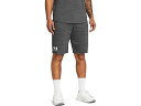 (取寄) アンダーアーマー メンズ ライバル テリー ショーツ Under Armour men Rival Terry Shorts Castlerock Light Heather/Onyx White
