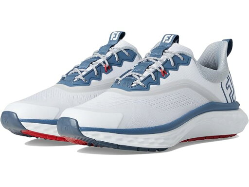 (取寄) フットジョイ ゴルフシューズ メンズ FJ クオンタム 大きいサイズ FJ FootJoy men FJ Quantum Golf Shoes White/Blue/Red (取寄) フットジョイ ゴルフシューズ メンズ FJ クオンタム 大きいサイズ FJ FootJoy men FJ Quantum Golf Shoes White/Blue/Red