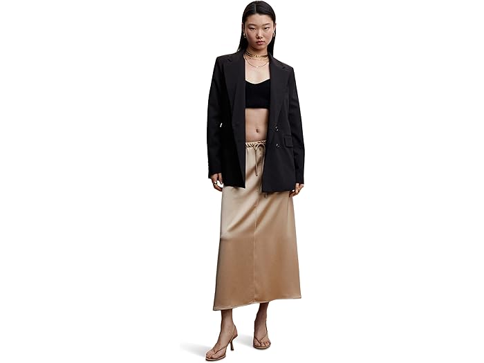 (取寄) マンゴ レディース エリン スカート MANGO women MANGO Erin Skirt Beige