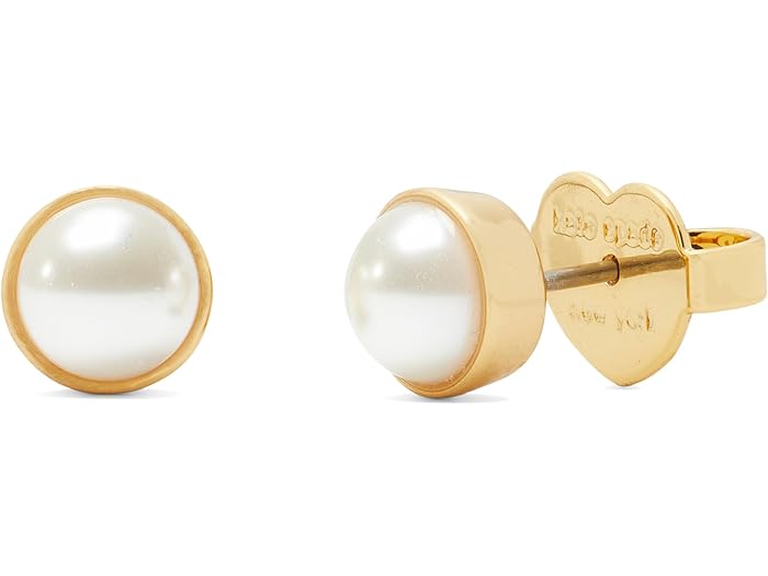 (取寄) ケイトスペード レディース バブリー ベゼル スタッズ Kate Spade New York women Kate Spade New York Bubbly Bezel Studs Cream/Gold