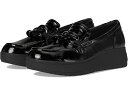 (取寄) クラークス シューズ レディース メイ ブラック Clarks women Clarks Zylah May Black Crinkle Patent Synthetic